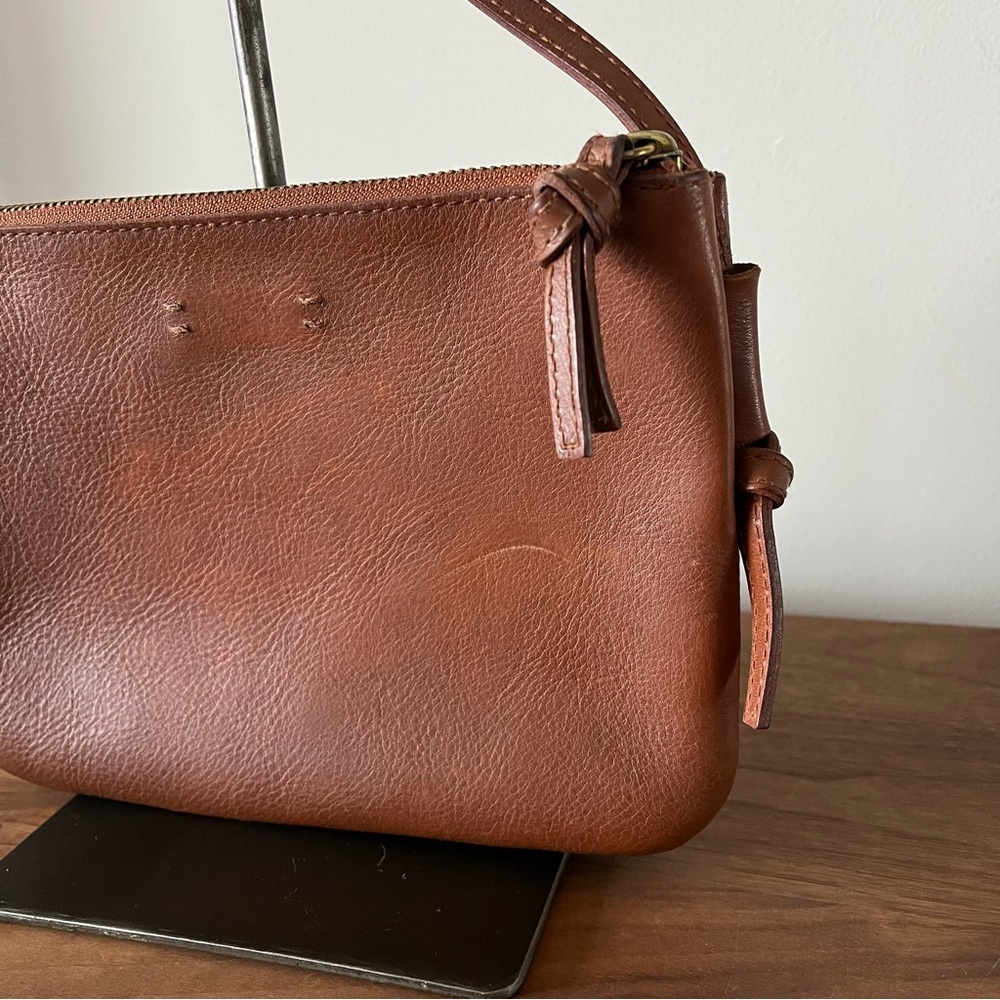 Madewell The Knotted Crossbody Bag Genuine Leather in Tan - Picture 5 of 14